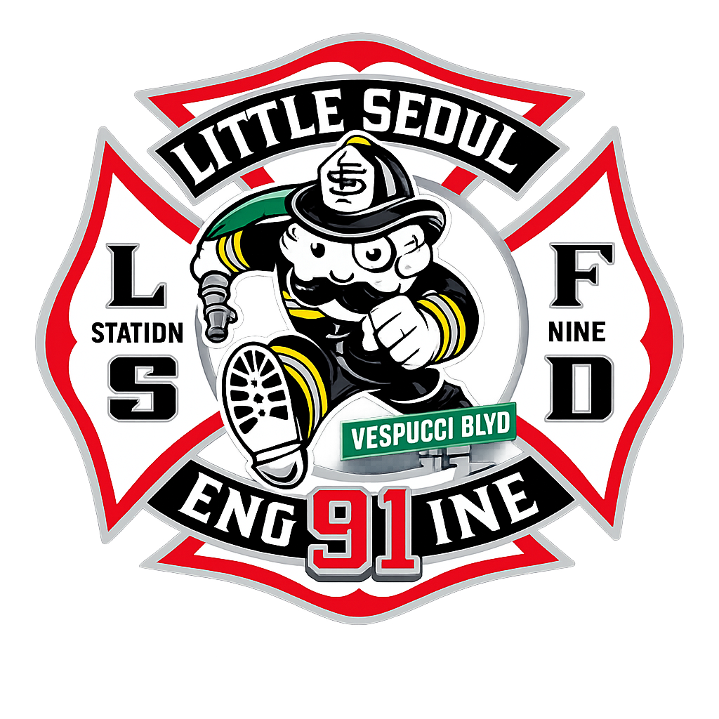 Little Seoul Fire Department logo
